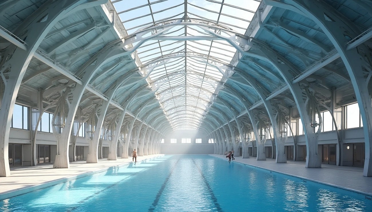 Wykonamy perfekcyjną halę nad basenem lub pływanią